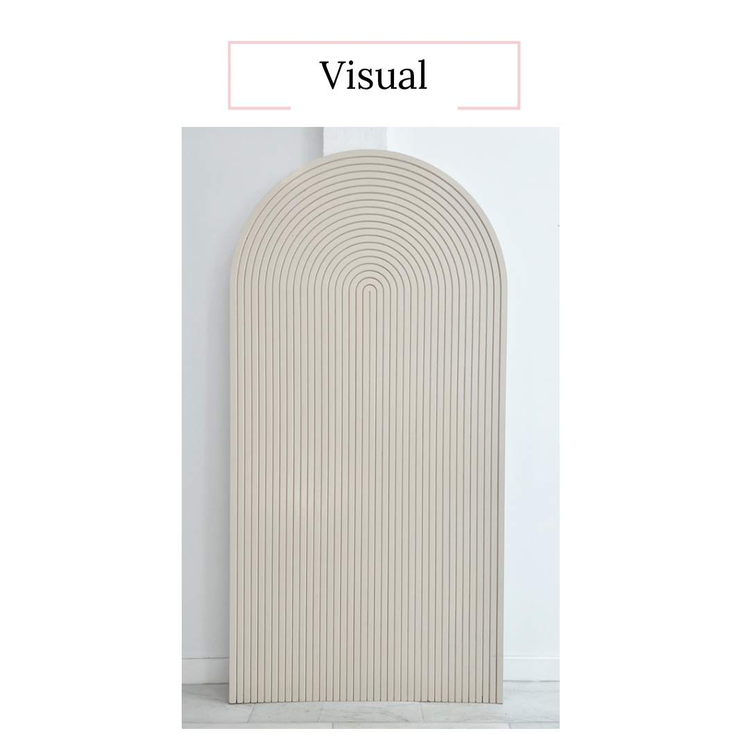 white ripple 6 ft wall