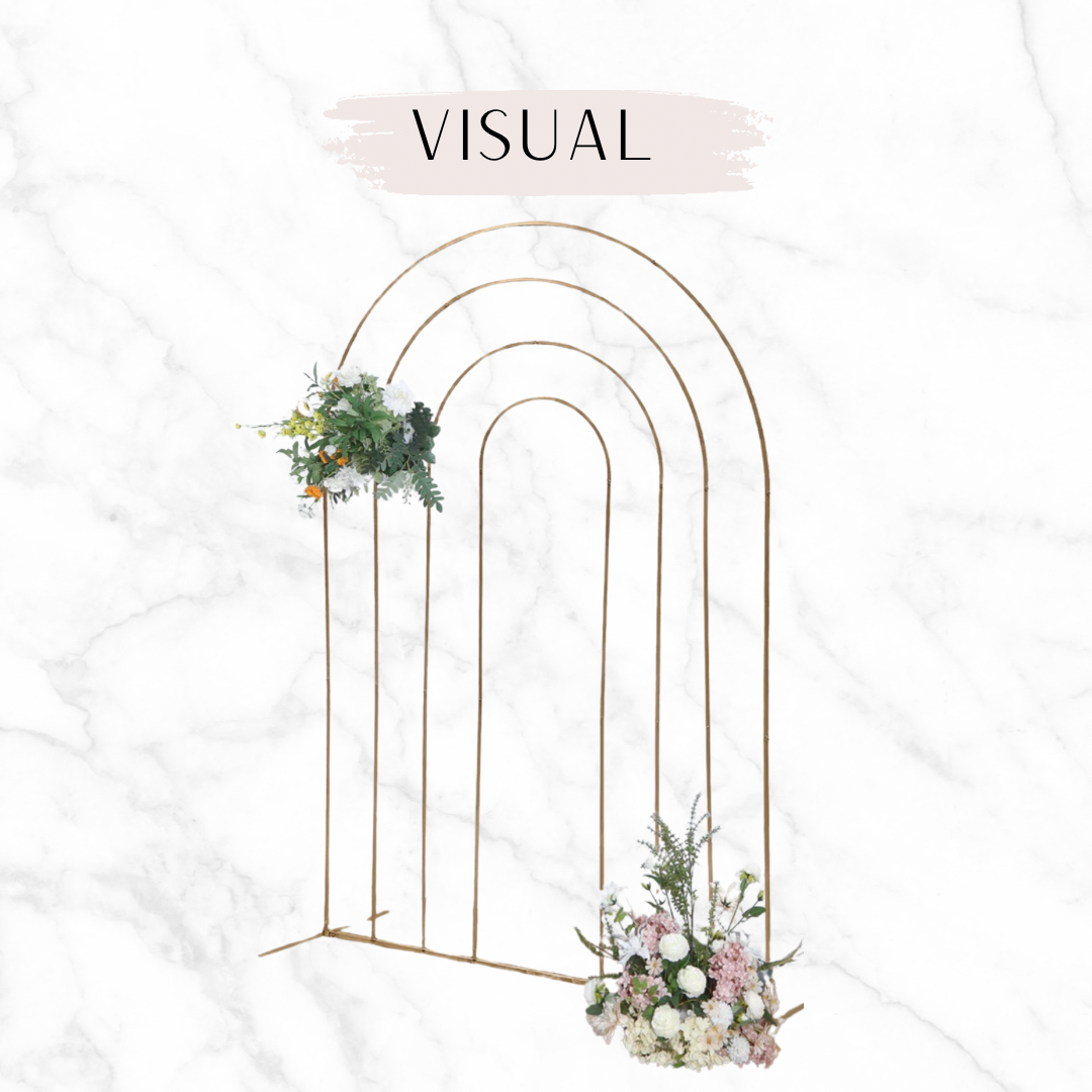 rainbow arch backdrop frame