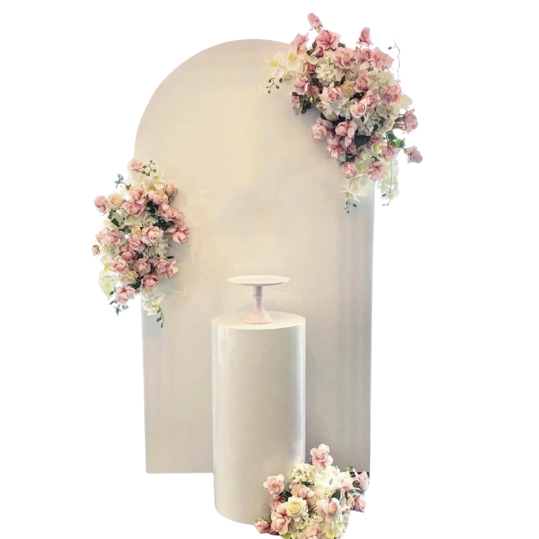 7ft acrylic white wall