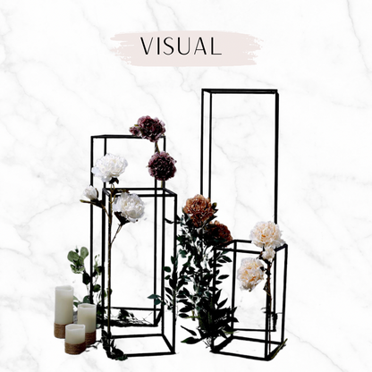 Black Frame Stands (Set of 3)