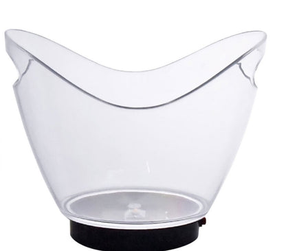 Clear Acrylic Ice Buckets with LED Colors