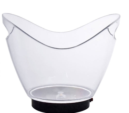 Clear Acrylic Ice Buckets with LED Colors