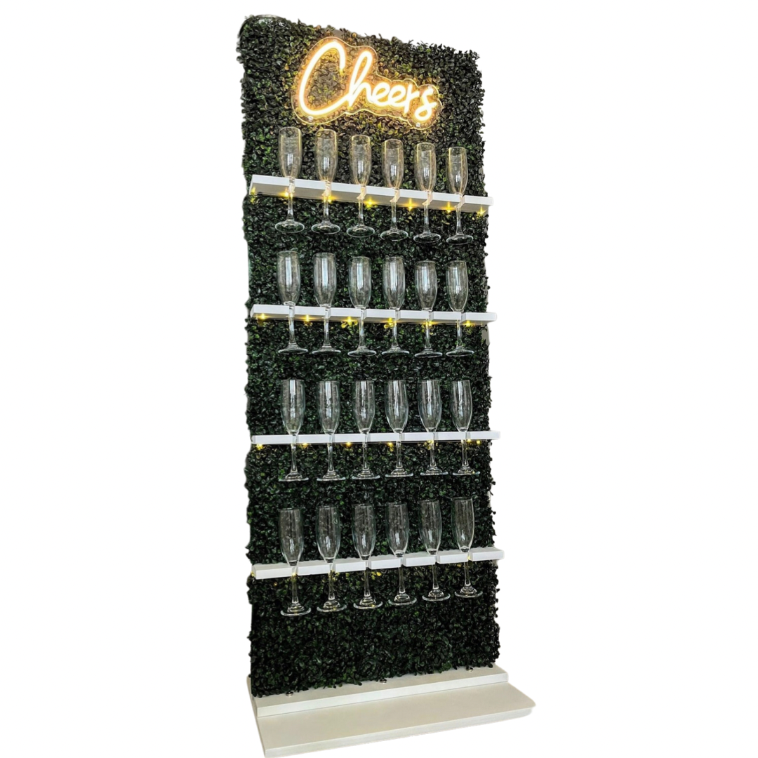 grass champagne wall