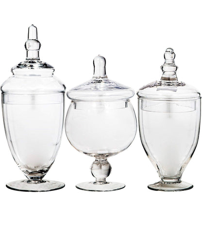 Clear Glass Apothecary Jars