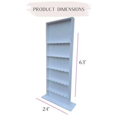 5.5 FT White Champagne Wooden Wall