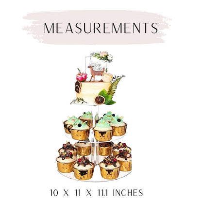 Round Cupcake Stand with Base for 28 Cupcakes