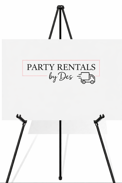 63” Custom Signage & Stand