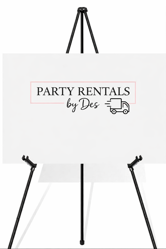 63” Custom Signage & Stand