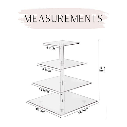 Clear Acrylic Cup Cake Stand